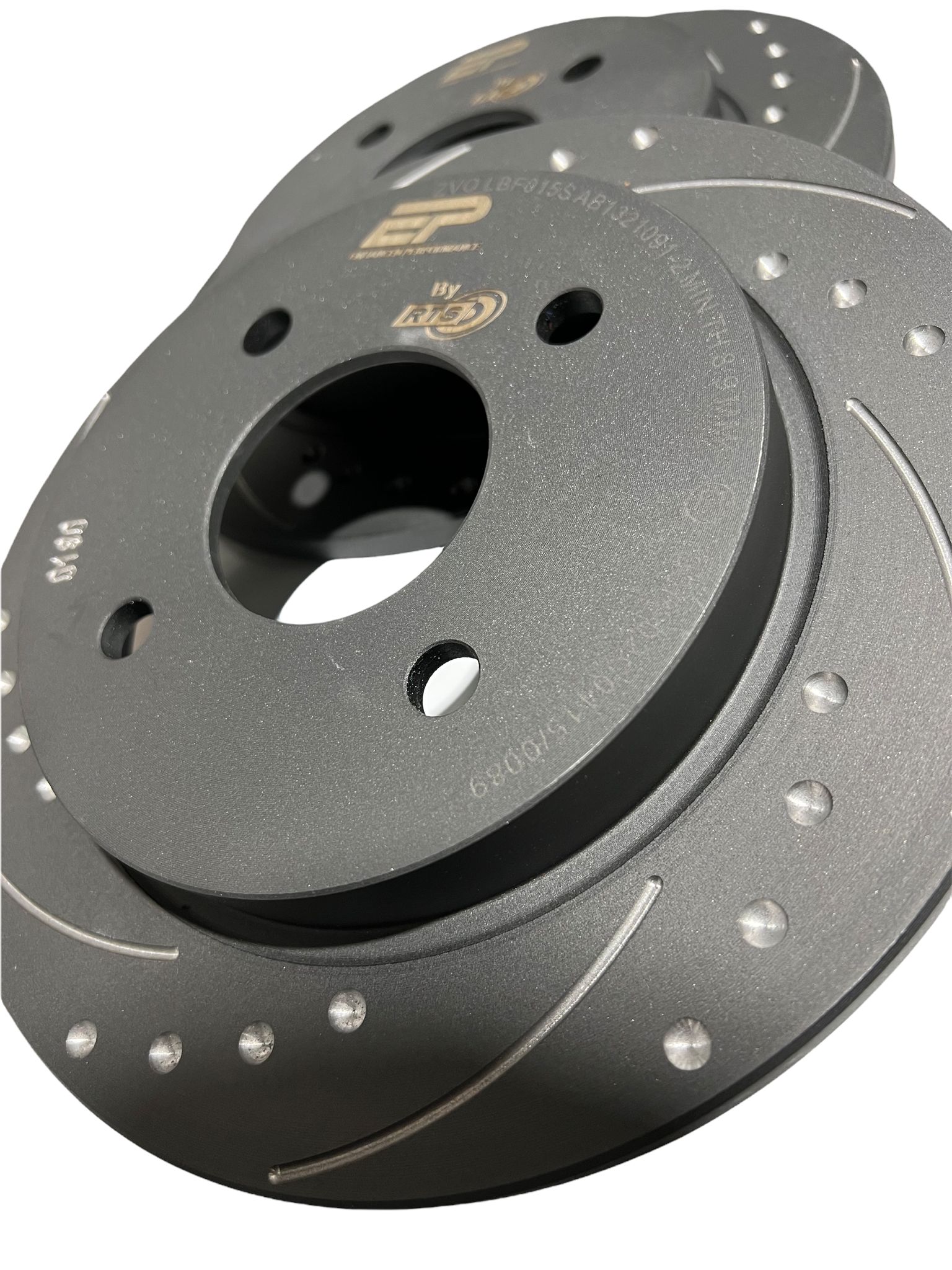 Enhanced Performance (By RTS) Brake Disc Upgrade - MK8 Fiesta ST - Drilled & Grooved - Car Enhancements UK